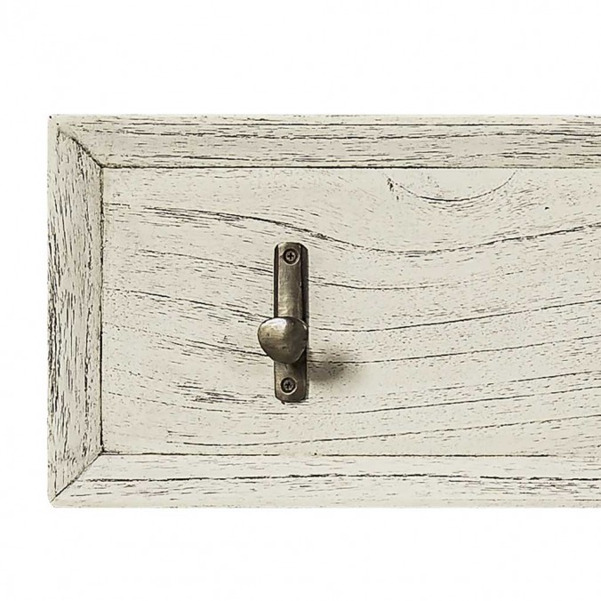 Perchero de pared madera y metal 85x20cm