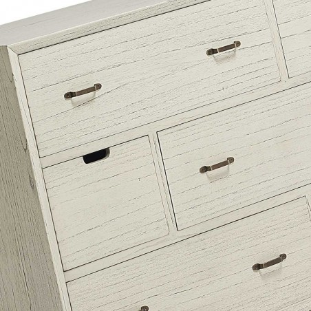 Cómoda  6 cajonesde estilo rústico vintage 110x45x100h