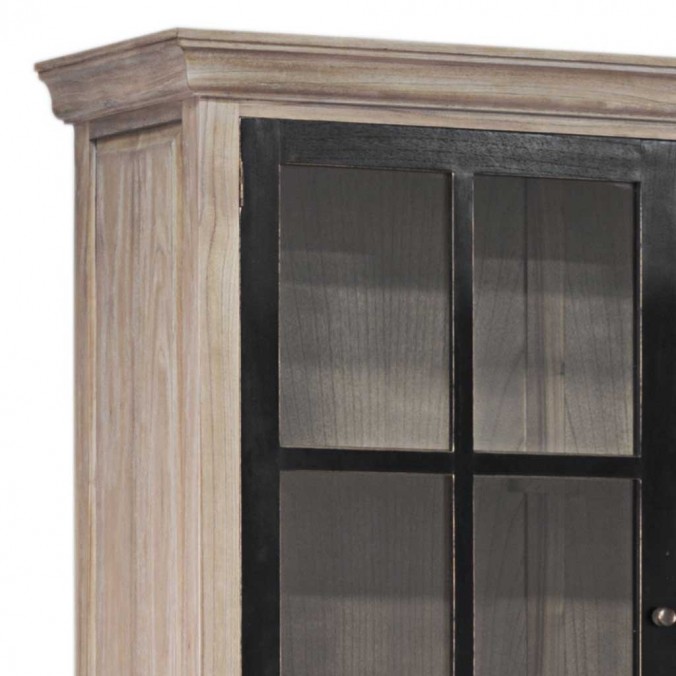 Vitrina de estilo provenzal madera maciza 130x47x215h Vitrina de estilo provenzal madera maciza 130x47x215h