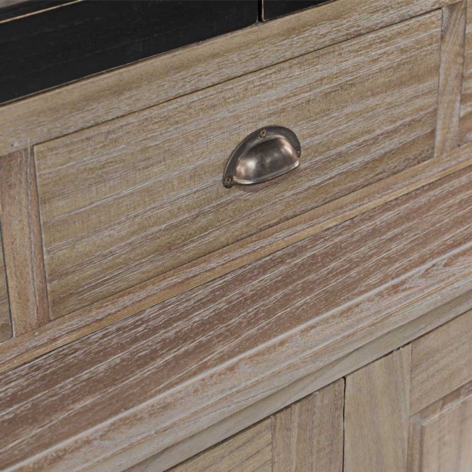 Vitrina de estilo provenzal madera maciza 130x47x215h Vitrina de estilo provenzal madera maciza 130x47x215h