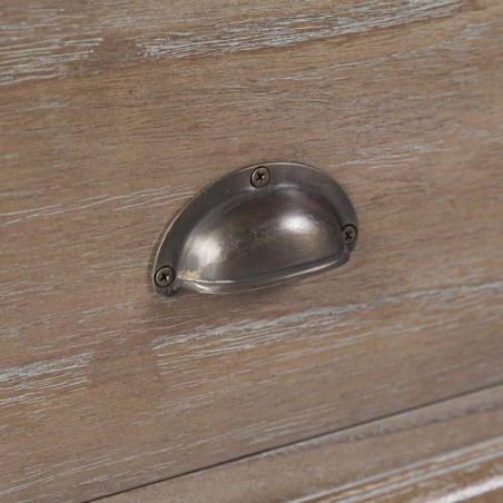 Vitrina de estilo provenzal madera maciza 130x47x215h