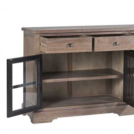 Buffet de estilo provenzal madera maciza 200x47x90h