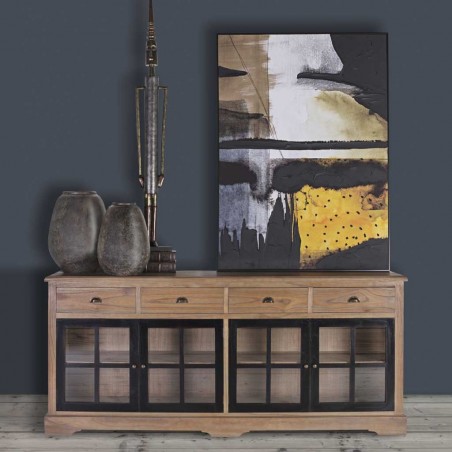 Buffet de estilo provenzal madera maciza 200x47x90h