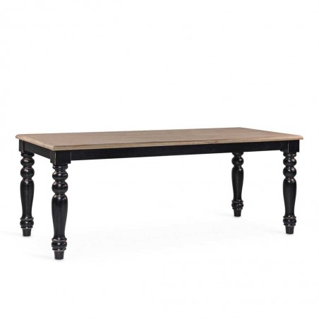 Mesa de comedor estilo provenzal madera maciza 200x90x78h