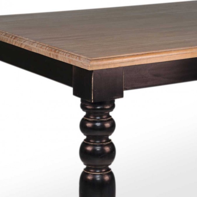 Mesa de comedor estilo provenzal madera maciza 170x90x78h