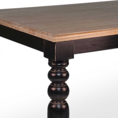 Mesa de comedor estilo provenzal madera maciza 170x90x78h
