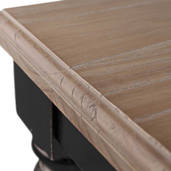 Mesa de centro estilo provenzal madera maciza 115x60x40h