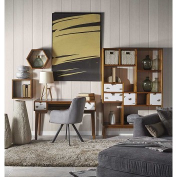 Estantería de pared hexagonal 40x25x40h 2