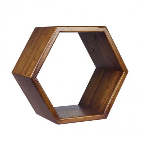 Estantería de pared hexagonal 40x25x40h