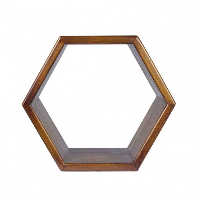 Estantería de pared hexagonal 40x25x40h