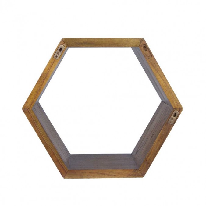 Estantería de pared hexagonal 40x25x40h