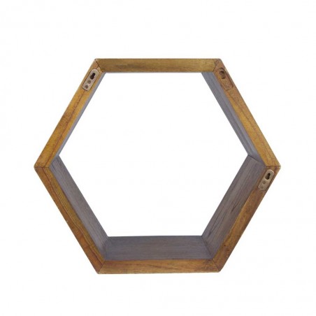 Estantería de pared hexagonal 40x25x40h