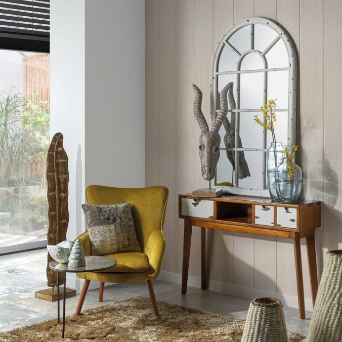 Consola de estilo nórdico vintage 110x30x80h