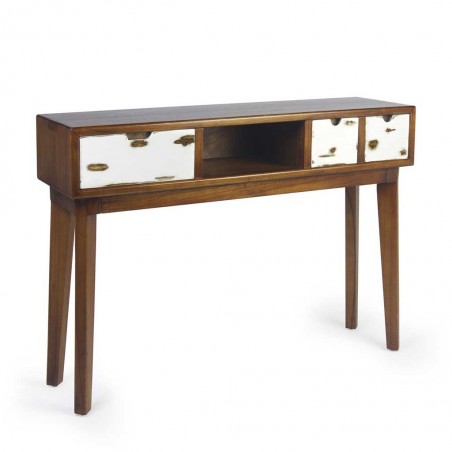 Consola de estilo nórdico vintage 110x30x80h