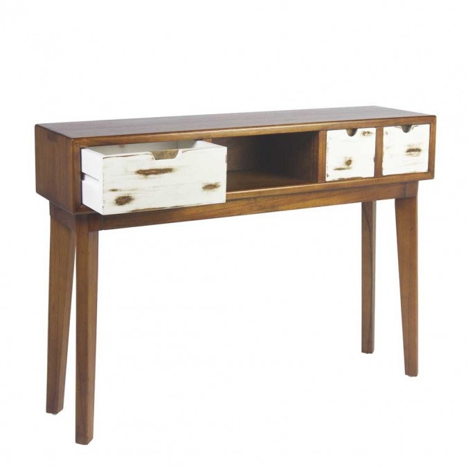 Consola de estilo nórdico vintage 110x30x80h