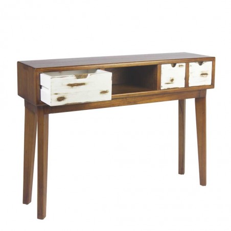 Consola de estilo nórdico vintage 110x30x80h