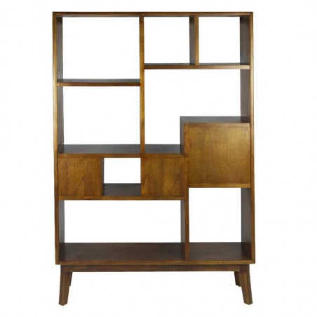 Librería 4 cajones de estilo nórdico vintage 120x35x180h