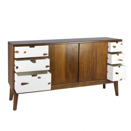 Aparador 6 cajones de estilo nórdico vintage 1260x45x84h