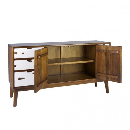 Aparador 6 cajones de estilo nórdico vintage 1260x45x84h