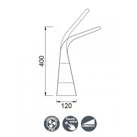 Sobremesa recargable LED 3,2W READING