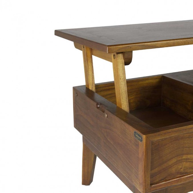 Mesa de centro elevable estilo nórdico vintage 115x60x45-65h Mesa de centro elevable estilo nórdico vintage 115x60x45-65h