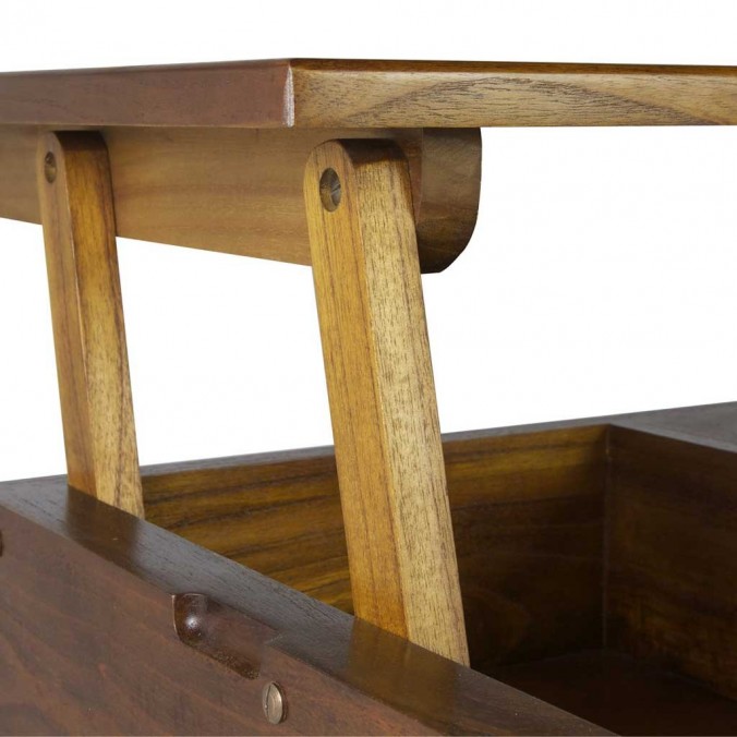 Mesa de centro elevable estilo nórdico vintage 115x60x45-65h Mesa de centro elevable estilo nórdico vintage 115x60x45-65h