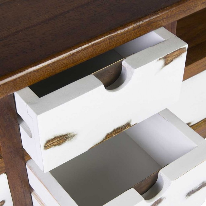 Mueble televisión de estilo nórdico vintage 140x40x50h