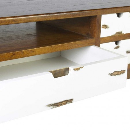 Mueble televisión de estilo nórdico vintage 140x40x50h