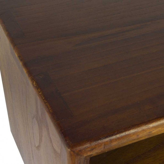 Mesita de noche estilo nórdico vintage 45x40x55h