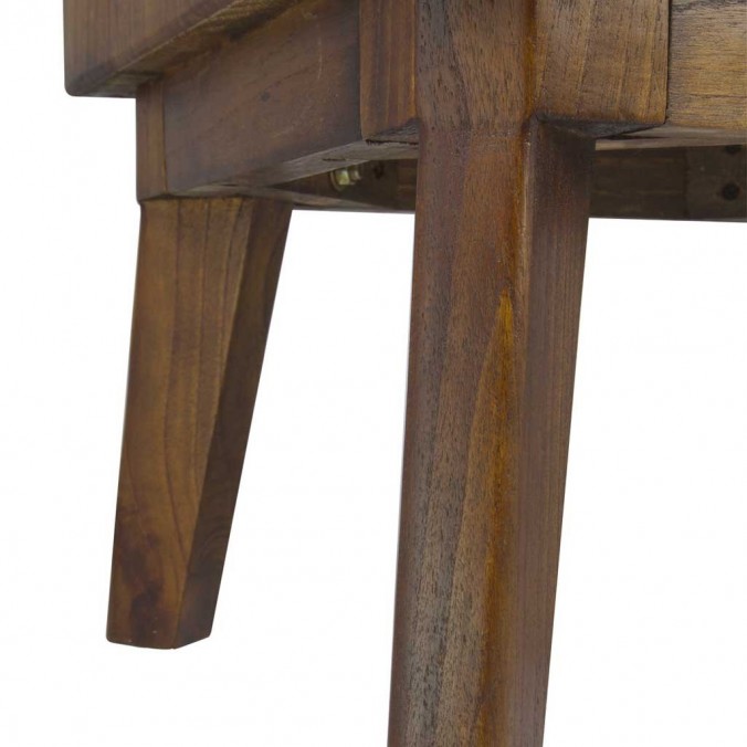 Mesita de noche estilo nórdico vintage 45x40x55h