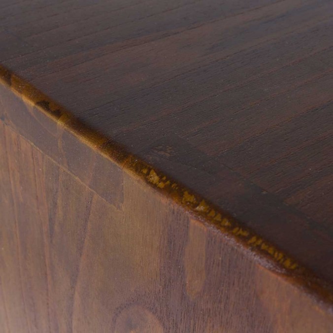 Mesita de noche estilo nórdico vintage 45x40x55h