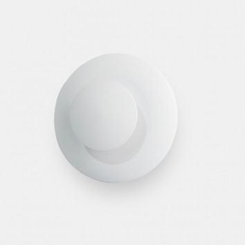 Mini percha de pared blanco con luz LED