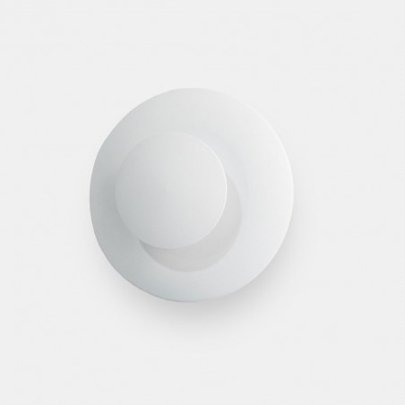 Mini percha de pared blanco con luz LED