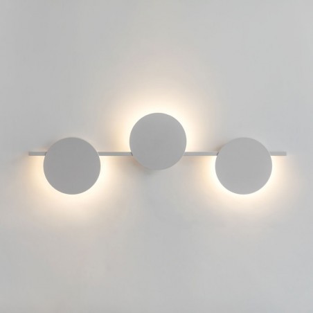 Aplique de pared diseño blanco 3 luces LED