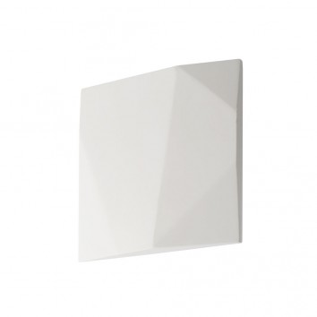 Aplique pared de yeso 19x19cm luz LED 12,5W 2