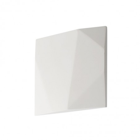 Aplique pared de yeso 19x19cm luz LED 12,5W
