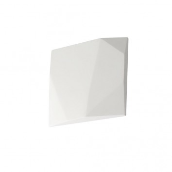 Aplique pared de yeso 15x15cm luz LED 10W 2