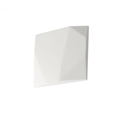 Aplique pared de yeso 15x15cm luz LED 10W