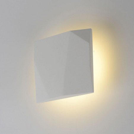 Aplique pared de yeso 15x15cm luz LED 10W
