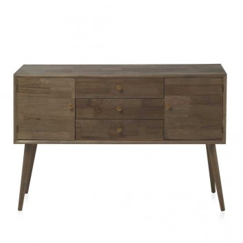 Aparador estilo Mid Century 120x40x80h chapado abeto 2