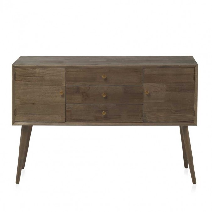 Aparador estilo Mid Century 120x40x80h chapado abeto