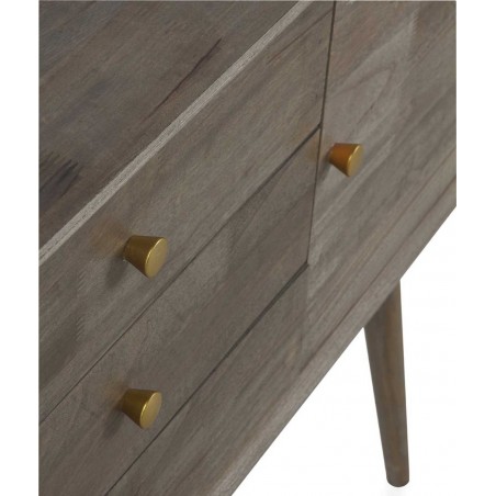 Aparador estilo Mid Century 120x40x80h chapado abeto