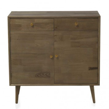 Aparador estilo Mid Century 90x40x90h chapado abeto 2