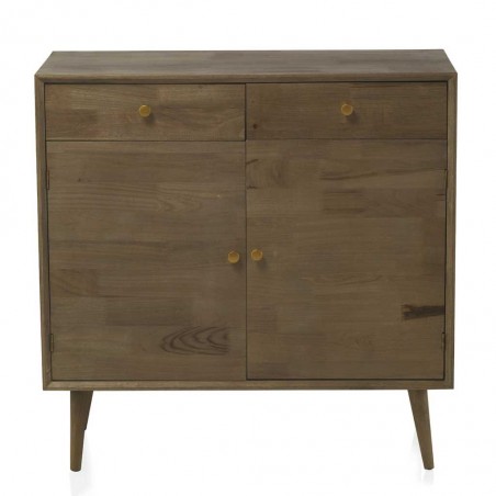Aparador estilo Mid Century 90x40x90h chapado abeto
