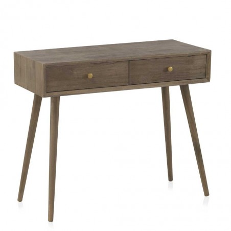 Consola estilo Mid Century 90x40x78h chapado abeto
