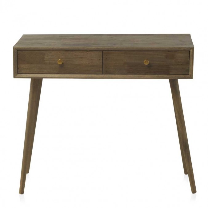 Consola estilo Mid Century 90x40x78h chapado abeto
