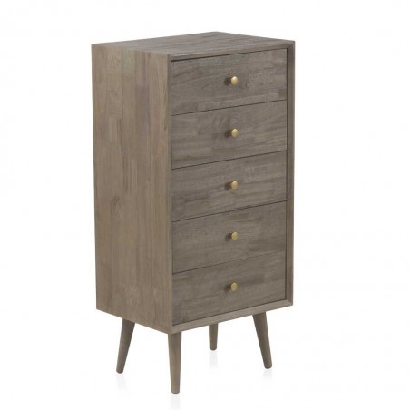 Sinfonier de estilo Mid Century 48x35x100h chapado abeto