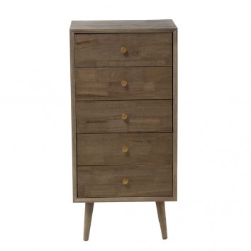 Sinfonier de estilo Mid Century 48x35x100h chapado abeto 2