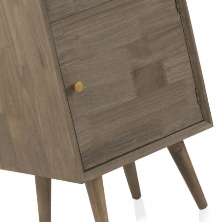 Mesilla estilo Mid Century 40x35x70h chapado abeto