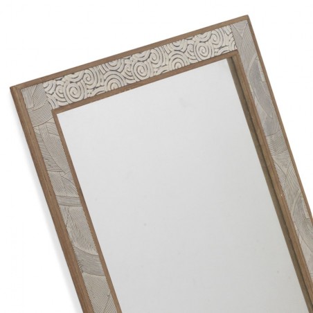 Espejo de estilo rústico vintage frente relieve  60x80cm